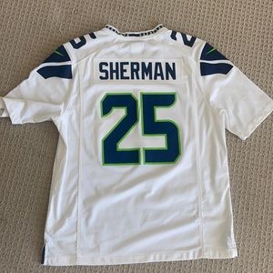 Seattle Seahawks on field Jersey Large White